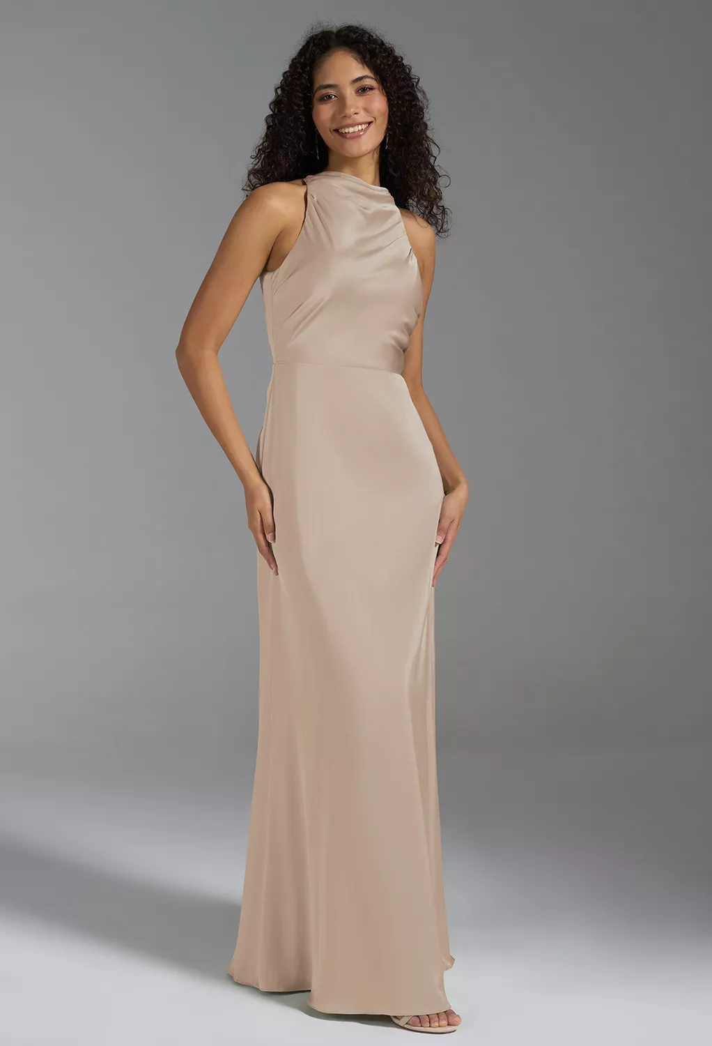 AW Xanthe Taupe  Fall Wedding Guest Dresses